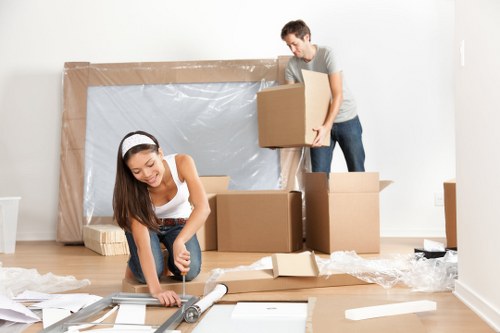 Man and van service helping with a residential move in Hackney