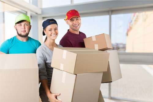 Removal truck hire helping with a local move in Hackney