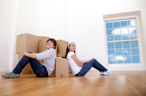 Careful handling of furniture during a flat removal in Hackney