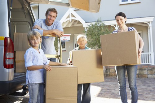 Careful loading for a student move in Hackney