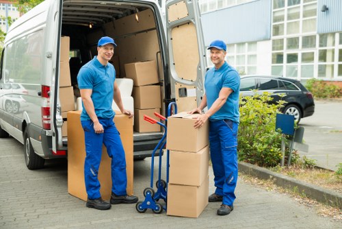 Final secure payment confirmation for Hackney moving service