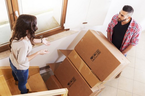 Moving boxes and home contents prepared for local removals in Hackney