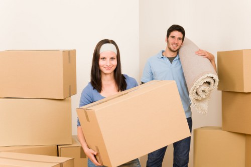 Packing and transporting household items for a Hackney home move