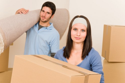 Packing and loading a moving van for a Hackney flat relocation