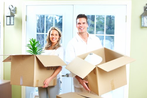 Furniture and box storage for a Hackney home move